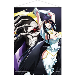 Overlord Wallscroll Ainz Ooal Gown & Albedo 50 x 70 cm