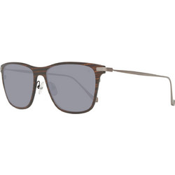 Hackett HSB86310155 Ανδρικά Γυαλιά Ηλίου Τετράγωνα Κοκάλινα Μεταλλικά Μαύρα με Μπλε Polarized Φακό