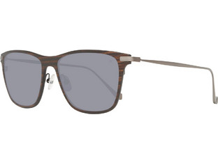Hackett HSB86310155 Ανδρικά Γυαλιά Ηλίου Τετράγωνα Κοκάλινα Μεταλλικά Μαύρα με Μπλε Polarized Φακό