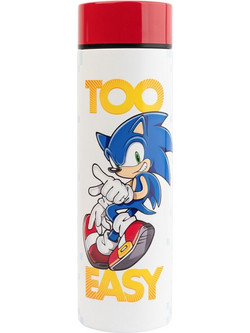 Grupo Erik Sonic Παιδικό Παγούρι Θερμός Ανοξείδωτο BPA Free Λευκό Κόκκινο 420ml