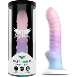 Mythology Colby Nayade M Dildo με Βεντούζα 17cm Πολύχρωμο