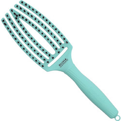 Olivia Garden Fingerbrush Combo Medium Βούρτσα Μαλλιών για Ξεμπέρδεμα Πράσινο Mint