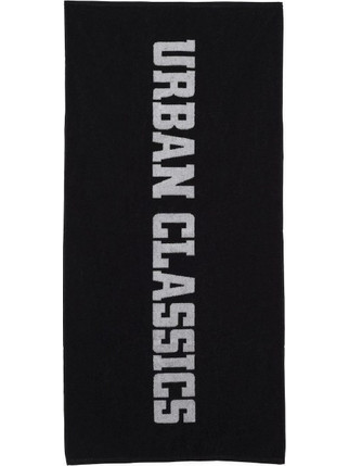 URBAN CLASSICS Men Πετσέτα Lolo Towel 2-tone 70x140 - BLACK/WHITE - TB2177