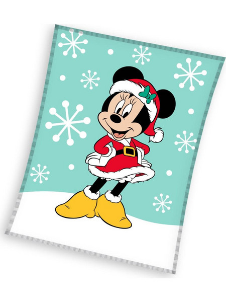 Disney Minnie Snow Christmas coral fleece blanket 130x160cm