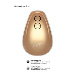 Shots Twitch Hands Free Suction & Vibration Toy Κλειτοριδικός Δονητής Δονητής Μασάζ Χρυσός