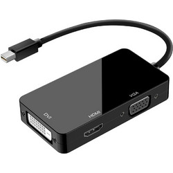 ATC Μετατροπέας MINI DP Αρσ. Σε HDMI/VGA/DVI Μαύρο