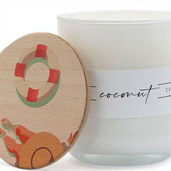 CERI Λευκό Δοχείο 200gr Με Σχέδιο Στο Καπάκι Coconut - 5202104172118