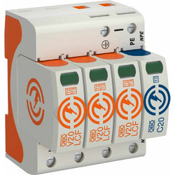 Αντικεραυνικό Τύπου Τ2 3P+N 60Ka V20-LCF-3+1-280 Leakage Current Free 280V