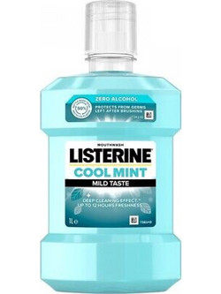 Listerine Cool Mint Mild Taste Στοματικό Διάλυμα 1lt