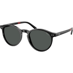 Polo Ralph Lauren PH4236 500187 Γυναικεία Γυαλιά Ηλίου Στρογγυλά Κοκάλινα Μαύρα με Μαύρο Φακό