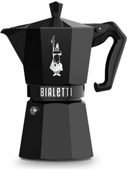 Bialetti Moka Exclusive Μπρίκι Espresso 6Cups Μαύρο