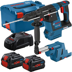 Bosch GBH 18V-26 F 061191000G Κρουστικό Περιστροφικό Κατεδαφιστικό Πιστολέτο Μπαταρίας 18V 2x5Ah με SDS Plus