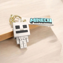 Μπρελόκ τρισδιάστατο minecra με διπλό κρίκο