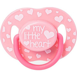 Honey Baby Πιπίλα Σιλικόνης 6-18m My Little Heart Pink