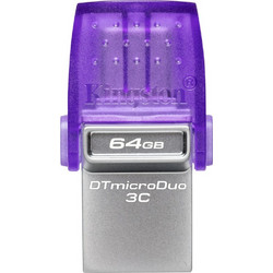 Kingston DataTraveler microDuo 3C G3 64GB USB Stick 3.2 Gen 1 με USB-A & USB-C