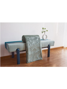 Κουβερτάκι ριχτάρι flannel με ανάγλυφο σχέδιο 220x240 χακί