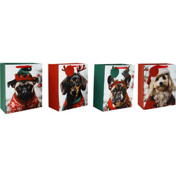 Τσάντα δώρου Christmas dog 19x8,9x23cm - Plastona