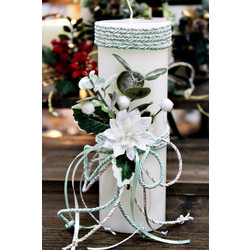Keradiko Λευκό Αρωματικό Κερί 6,5*20cm 96635 003991