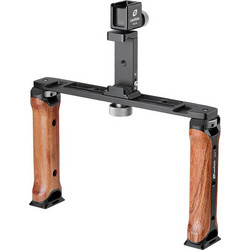 Leofoto MOJO Διπλή Λαβή + Βάση Smartphone + Βάση Υποδοχής Φλας VC-2