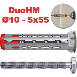 FISCHER DuoHM Βύσμα Γυψοσανίδας O10 M5x55 PZ (572921-1)