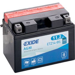 Exide Μπαταρία Μοτοσυκλέτας ETZ14-BS 205A 11Ah