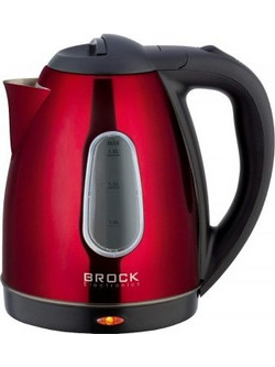 Brock Electronics WK 0603 Ανοξείδωτος Βραστήρας 1.8lt 1500W Κόκκινος