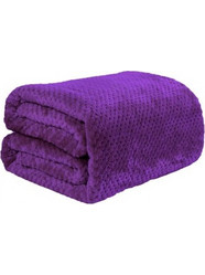 Υπέρδιπλη Κουβέρτα Fleece PopCorn 220x240 Purple FL506