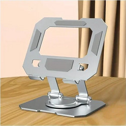 Επιτραπέζια βάση στήριξης tablet για γραφείο - Foldable Metal Holder ασημί