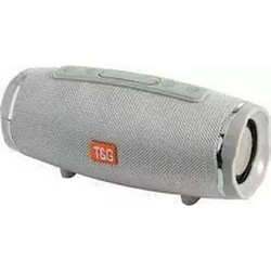 T&G TG-192 Ηχείο Bluetooth 20W με Ραδιόφωνο Ασημί