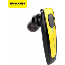 Awei N3 Ακουστικό Bluetooth In Ear Yellow