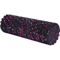Foam roller γυμναστικής μαύρο ροζ Υ33xO14εκ