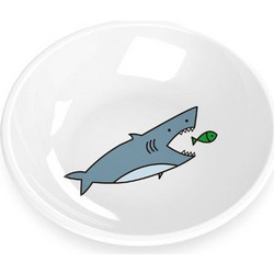 Μπολάκι Γάτας με Αντιολισθητικό Πάτο Fun Food Shark 177ml