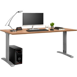 Γραφείο Exe Walnut (Γκρι Σκελετός) 160x80 cm