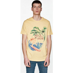 Celio T-shirt Gesurf - YELLOW