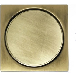 Σχάρα Δαπέδου Τετράγωνη 12Χ12 Bronze Βιδωτή Bonken RP-278