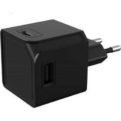 Allocacoc PowerCube Φορτιστής Χωρίς Καλώδιο με 2 Θύρες USB-A & 2 Θύρες USB-C Black