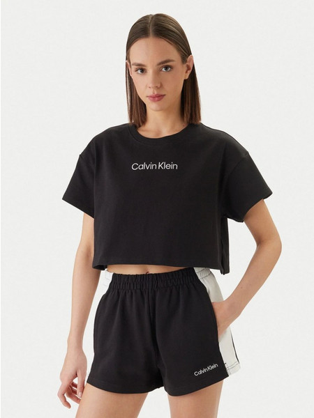 Calvin klein Crop Top Tee LV00Q61201 - Black