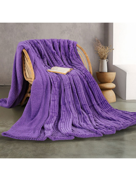 Κουβέρτα Fleece Υπέρδιπλη Με Γουνάκι (220x240) Rythmos Jollein Εκρου