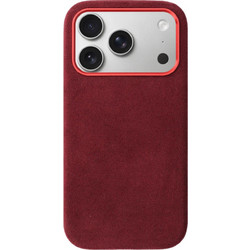 Θήκη iPhone 17 Pro Rosso Avanti Back Cover από Premium Alcantara με MagSafe - Burgundy (8719246549441)