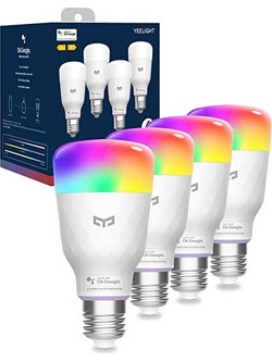 Yeelight YLQPD-0011 Smart LED Bulb W4 Lite Multicolor-4 Pack