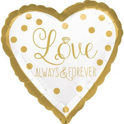 18" Μπαλόνι Καρδιά Love always & forever' 536551