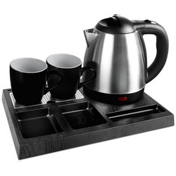 Δίσκος καλωσορίσματος με inox βραστήρα 1.2L, max. 1360W και 2 κούπες