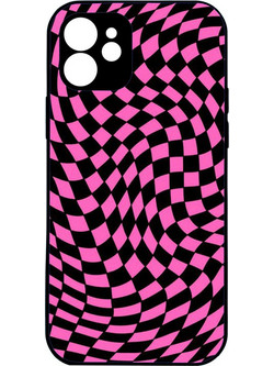 CUSTOM Black and Pink Pattern - iPhone 11 Pro Max Premium σκληρή θήκη (πλαστικό υψηλής ποιότητας, high definition colors)