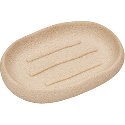 Σαπουνοθήκη μπεζ polyresin 13,1x9,2x2,3cm
