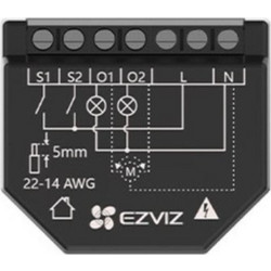 Ezviz Smart Switch 2 Καναλιών Wi-Fi 16A
