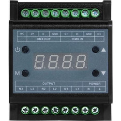 LED Dimmer Pack Ράγας 3 Καναλιών DMX512 220v (660W) Trailing Edge GloboStar - ArtSound and Lights