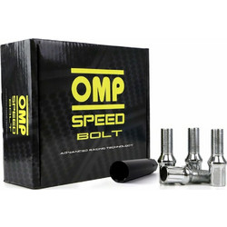 Set Παξιμάδια OMP 27 mm Ασημί 20 uds M14 x 1,25