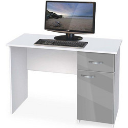 Genomax Buro 3 Grey Γραφείο Ξύλινο 110x59x75cm