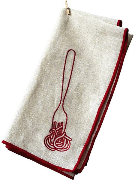 Σετ με 2 Πετσέτες Φαγητού 44x44cm Spaghetti
