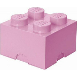 LEGO Παιδικό Κουτί Αποθήκευσης από Πλαστικό 4-Stud Ροζ 25x25x18cm 40031738